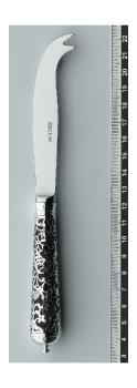 Cheese knife 2 prongs in sterling silver - Ercuis